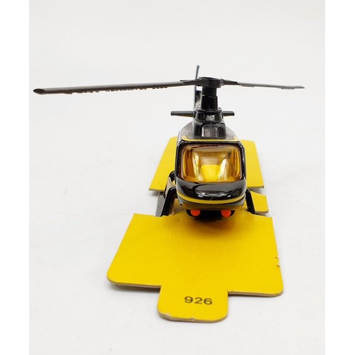 31 - A vintage boxed Corgi The Spy Who Loved Me Stromberg Helicopter, 926. UK shipping £14. We combine sh... 