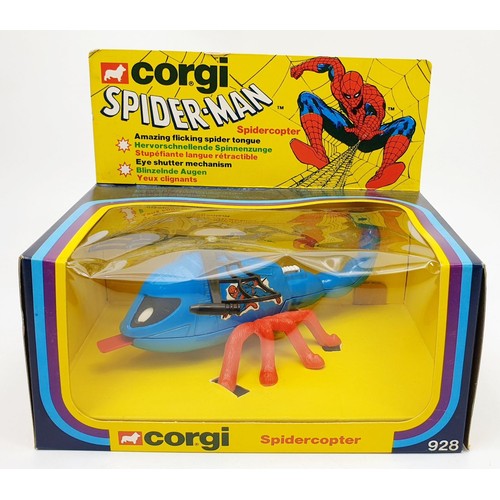 38 - A vintage boxed Corgi Spidercopter, 928. UK shipping £14. We combine shipping.