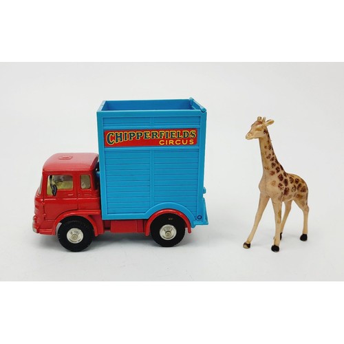 84 - A vintage boxed Corgi Circus Giraffe Transporter with a Giraffe, 503. UK shipping £14. We combine sh... 