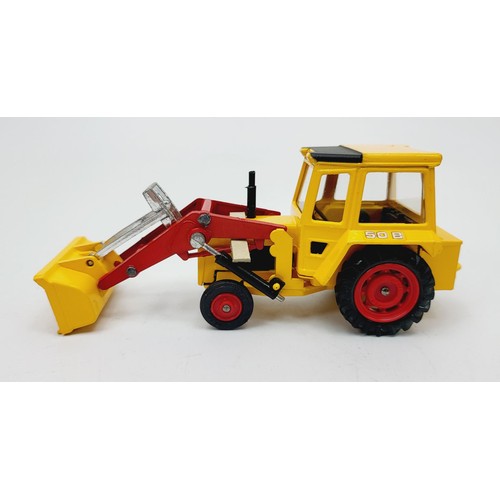 95 - A vintage boxed Corgi Massey Ferguson MF 50B Tractor with Shovel, 54. UK shipping £14. We combine sh... 