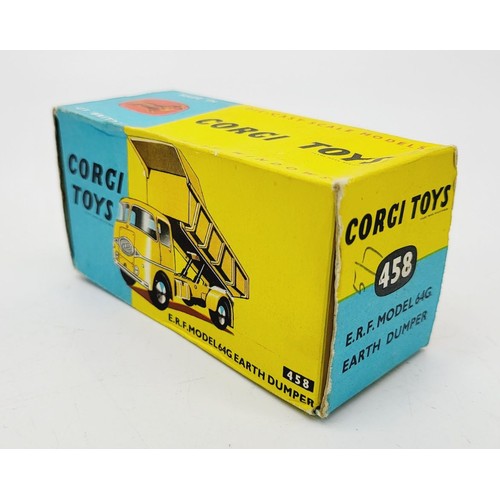 98 - A vintage boxed Corgi E.R.F. Model 64G Earth Dumper, 458. UK shipping £14. We combine shipping.