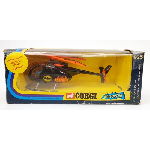 40 - A vintage boxed Corgi Batcopter, 925. UK shipping £14. We combine shipping.