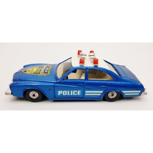 43 - A vintage boxed Corgi Superman Metropolis Police car, 260. UK shipping £14. We combine shipping.