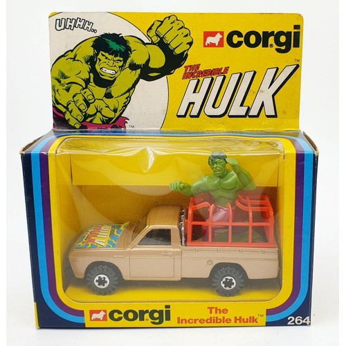 45 - A vintage boxed Corgi The Incredible Hulk, 264. UK shipping £14. We combine shipping.