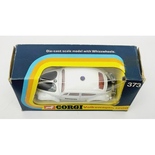 132 - A vintage boxed Corgi Volkswagen 1200 Police, 373. UK shipping £14. We combine shipping.