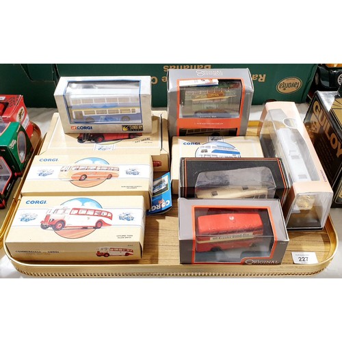 227 - A selection of mainly corgi boxed model vehicles. UK shipping £14.