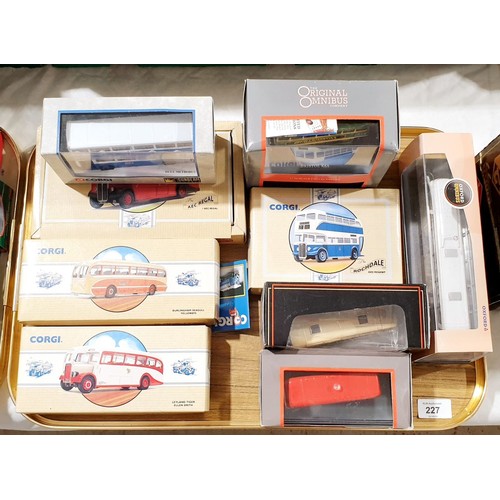 227 - A selection of mainly corgi boxed model vehicles. UK shipping £14.