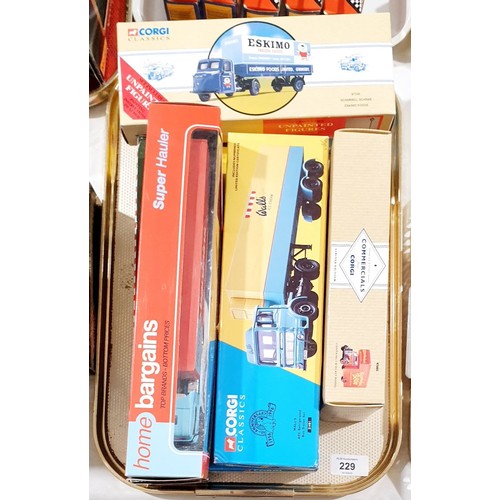 229 - A selection of mainly Corgi boxed model vehicles. UK shipping £14.