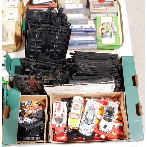 248 - Four Scalextric cars together with track and accessories. No shipping. Arrange collection or your ow... 