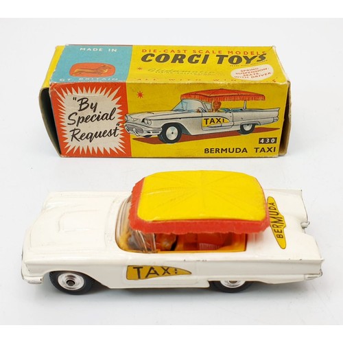 165 - A vintage boxed Corgi Bermuda Taxi, 430. UK shipping £14. We combine shipping.