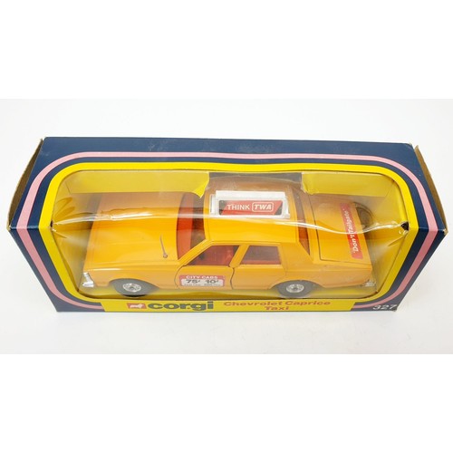 161 - A vintage boxed Corgi Chevrolet Caprice Taxi, 327. UK shipping £14. We combine shipping.