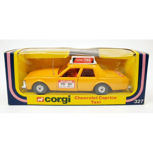 161 - A vintage boxed Corgi Chevrolet Caprice Taxi, 327. UK shipping £14. We combine shipping.