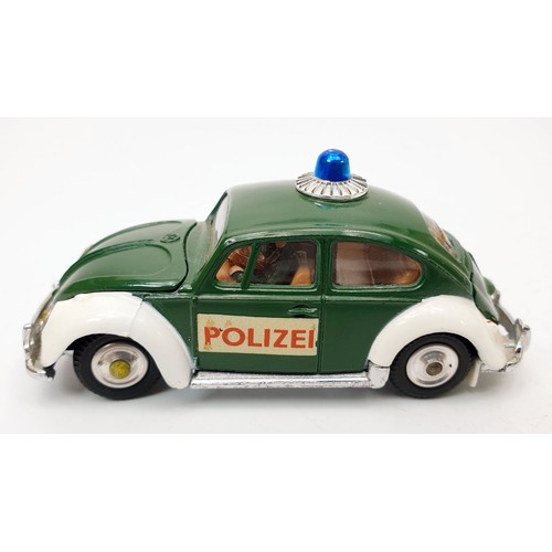 155 - A vintage boxed Corgi Volkswagen European Police Car, 492. UK shipping £14. We combine shipping.