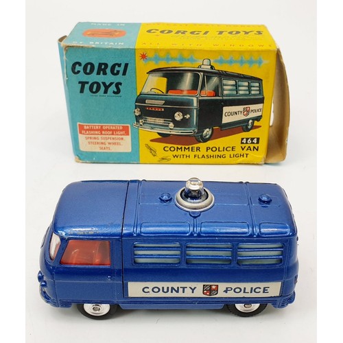 151 - A vintage boxed Corgi Commer Police Van with Flashing Lights, 464. UK shipping £14. We combine shipp... 