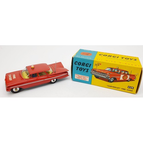 148 - A vintage boxed Corgi Fire Chief, 439. UK shipping £14. UK shipping £14. We combine shipping.