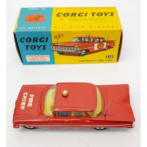 148 - A vintage boxed Corgi Fire Chief, 439. UK shipping £14. UK shipping £14. We combine shipping.