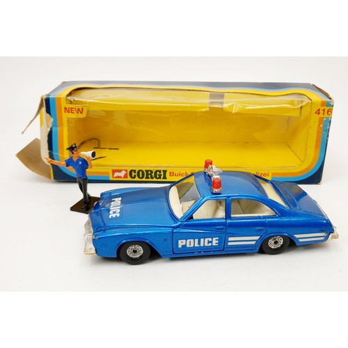 142 - A vintage boxed Corgi Buick Century Police, 416. UK shipping £14. We combine shipping.