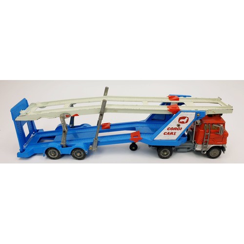 173 - A vintage boxed Corgi Car Transporter with Ford Tilt 