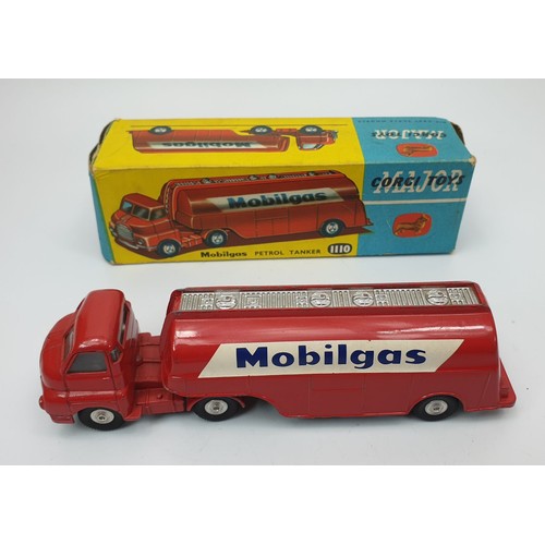 179 - A vintage boxed Corgi Mobilgas Petrol Tanker, 1110. UK shipping £14. We combine shipping.