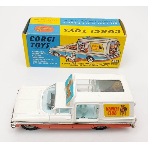 187 - A vintage boxed Corgi Kennel Service Wagon Based on the Chevrolet Impala, 486. UK shipping £14. We c... 