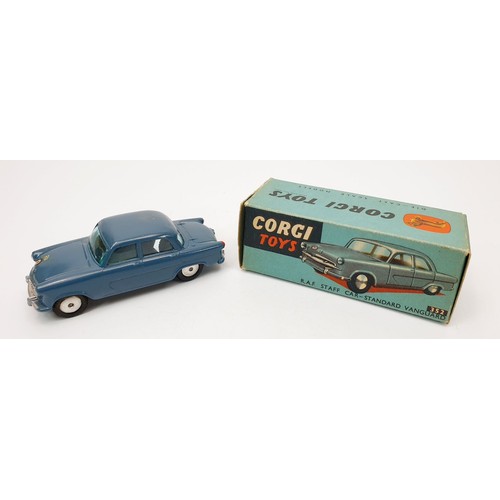 193 - A vintage boxed Corgi R.A.F. Staff Car-Standard Vanguard, 352. UK shipping £14. We combine shipping.