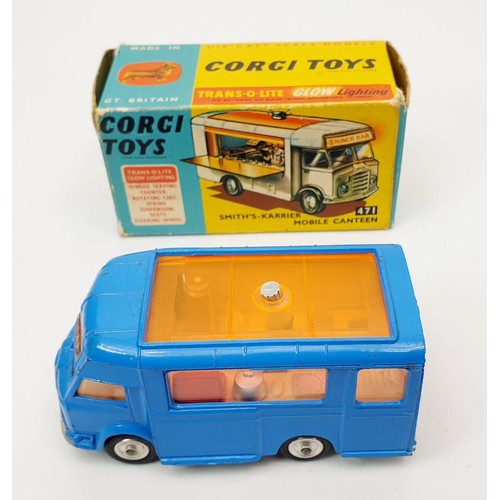 203 - A vintage boxed Corgi Smith's-Karrier Mobile Canteen, 417. UK shipping £14. We combine shipping.