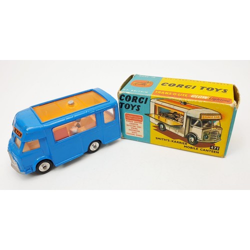 203 - A vintage boxed Corgi Smith's-Karrier Mobile Canteen, 417. UK shipping £14. We combine shipping.