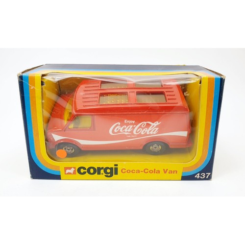 209 - A vintage boxed Corgi Coca Cola Van, 437. UK shipping £14. We combine shipping.