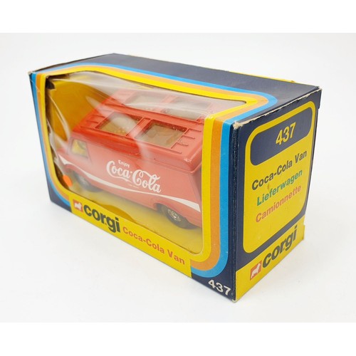 209 - A vintage boxed Corgi Coca Cola Van, 437. UK shipping £14. We combine shipping.