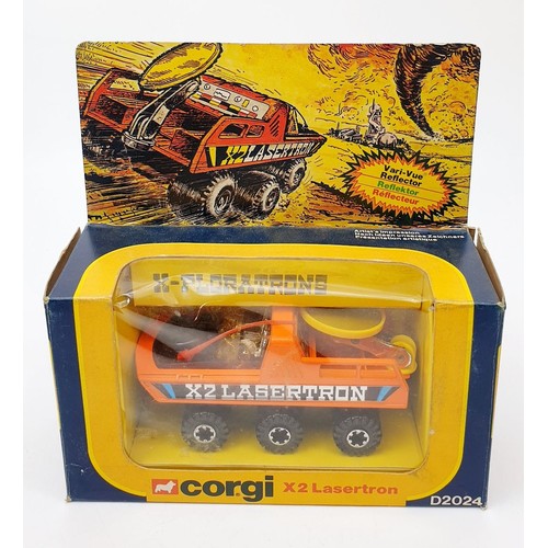 218 - A vintage boxed Corgi X-Ploratrons X2 Lasertron, D0204. UK shipping £14. We combine shipping.