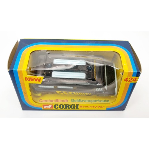 220 - A vintage boxed Corgi Security Van, 424. UK shipping £14. We combine shipping.