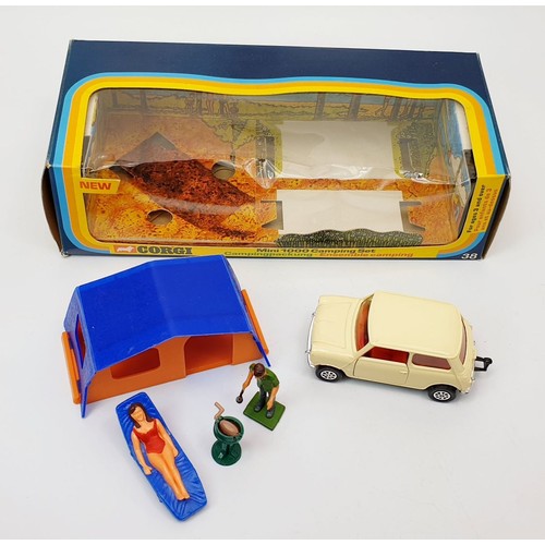 227 - A vintage boxed Corgi Mini 1000 Camping Set, 38. UK shipping £14. We combine shipping.