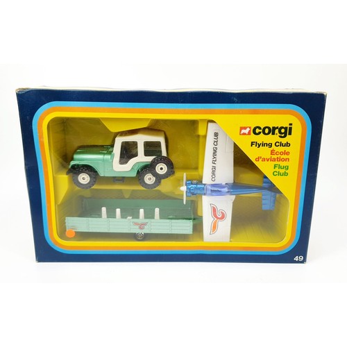 228 - A vintage boxed Corgi Flying Club, 49. UK shipping £14. We combine shipping.