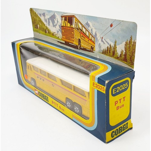 229 - A vintage boxed Corgi PTT Bus, E2025. UK shipping £14. We combine shipping.