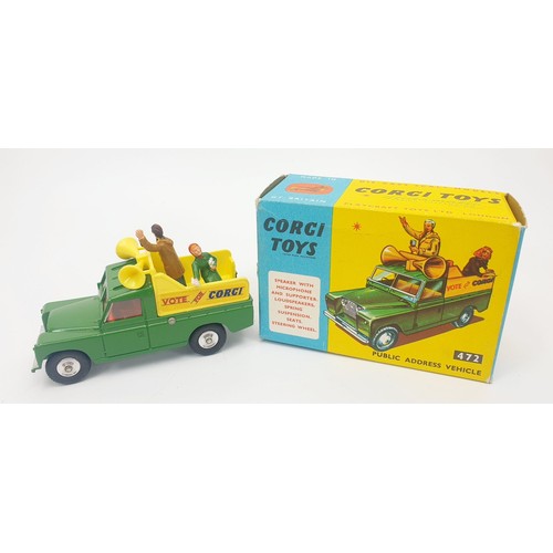 236 - A vintage boxed Corgi Public Address Vehicle, 472. UK shipping £14. We combine shipping.