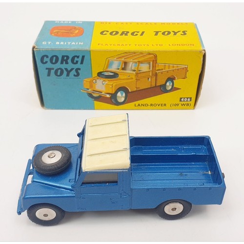 238 - A vintage boxed Corgi Land-Rover 109WB, 406. UK shipping £14. We combine shipping.