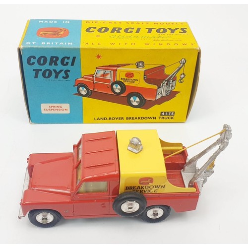 240 - A vintage boxed Corgi Land-Rover Breakdown Truck, 417S. UK shipping £14. We combine shipping.