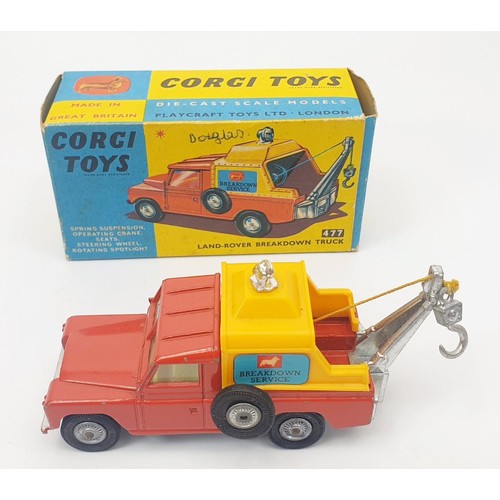 241 - A vintage boxed Corgi Land-Rover Breakdown Truck, 477. UK shipping £14. We combine shipping.