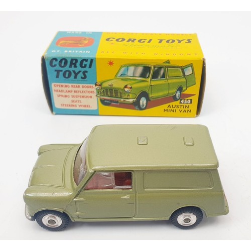 245 - A vintage boxed Corgi Austin Mini Van, 450. UK shipping £14. We combine shipping.