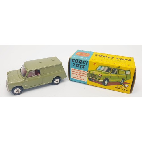 245 - A vintage boxed Corgi Austin Mini Van, 450. UK shipping £14. We combine shipping.