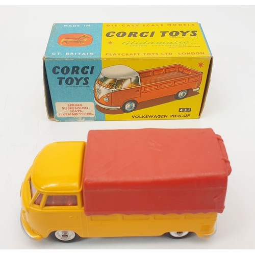 249 - A vintage boxed Corgi Volkswagen Pick-Up, 431. UK shipping £14. We combine shipping.