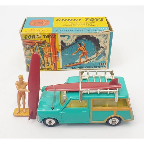 250 - A vintage boxed Corgi Surfing With The B.M.C. Mini-Countryman, 485. UK shipping £14. We combine ship... 