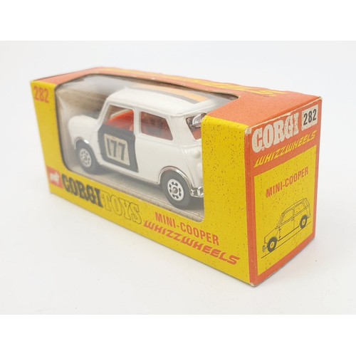 251 - A vintage boxed Corgi Whizzwheels Mini-Cooper, 282. UK shipping. £14. We combine shipping.