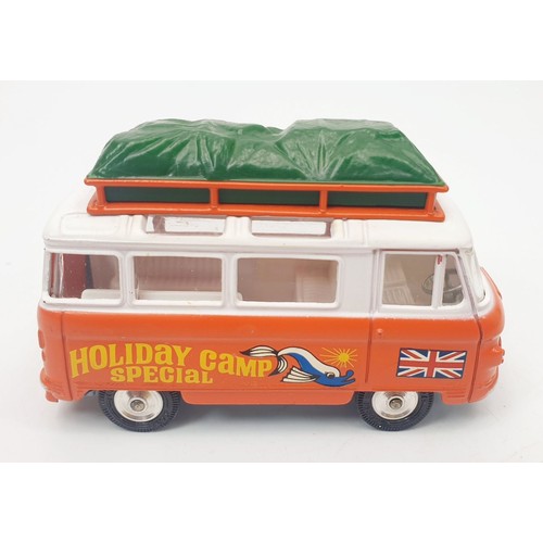 255 - A vintage boxed Corgi Holiday Camp Special Commer Bus, 508. UK shipping £14. We combine shipping.