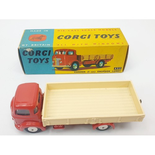 258 - A vintage boxed Corgi Commer (5 Ton) Drop-Side Lorry, 452. UK shipping £14. We combine shipping.