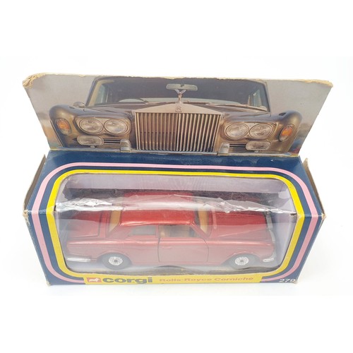 262 - A vintage boxed Corgi Rolls Royce Corniche, 279. UK shipping £14. We combine shipping.