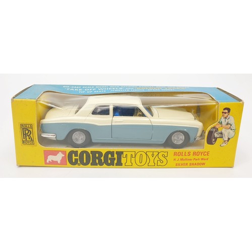 266 - A vintage boxed Corgi Rolls Royce H.J. Mulliner Park Ward Silver Shadow, 273. UK shipping £14. We co... 