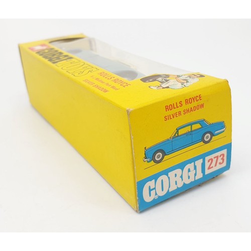 266 - A vintage boxed Corgi Rolls Royce H.J. Mulliner Park Ward Silver Shadow, 273. UK shipping £14. We co... 