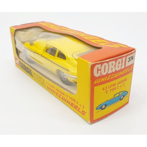 Corgi Toys No. 374, 4.2 Litre Jaguar 'E' Type 2+2 Superb V N Mint