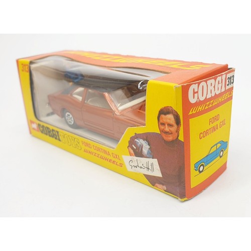 269 - A vintage boxed Corgi Ford Cortina GXL (Graham Hill), 313. UK shipping £14. We combine shipping.